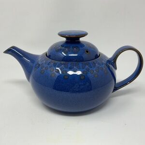 Denby Midnight (retired) Stoneware Teapot (squat shape)